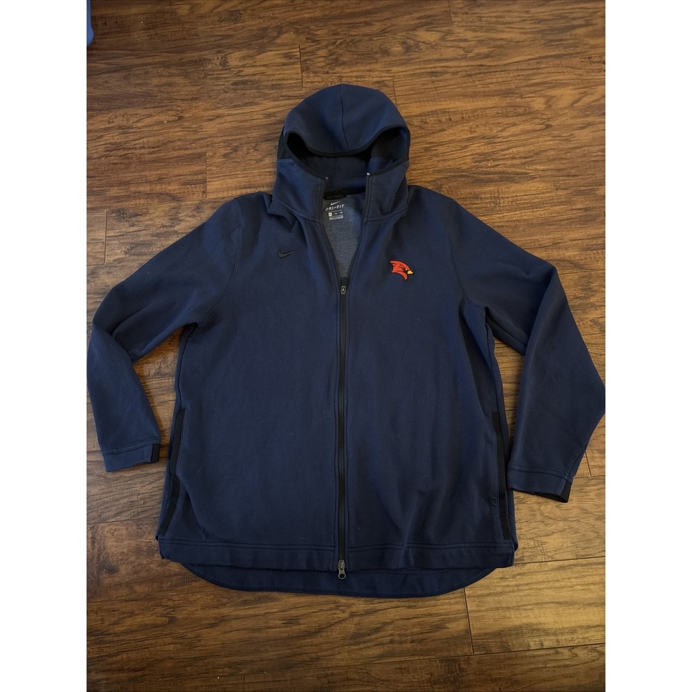 Nike Mens Full Zip Hoodie XXL  Showtime‎ Blue Jacket Dri Fit Tech